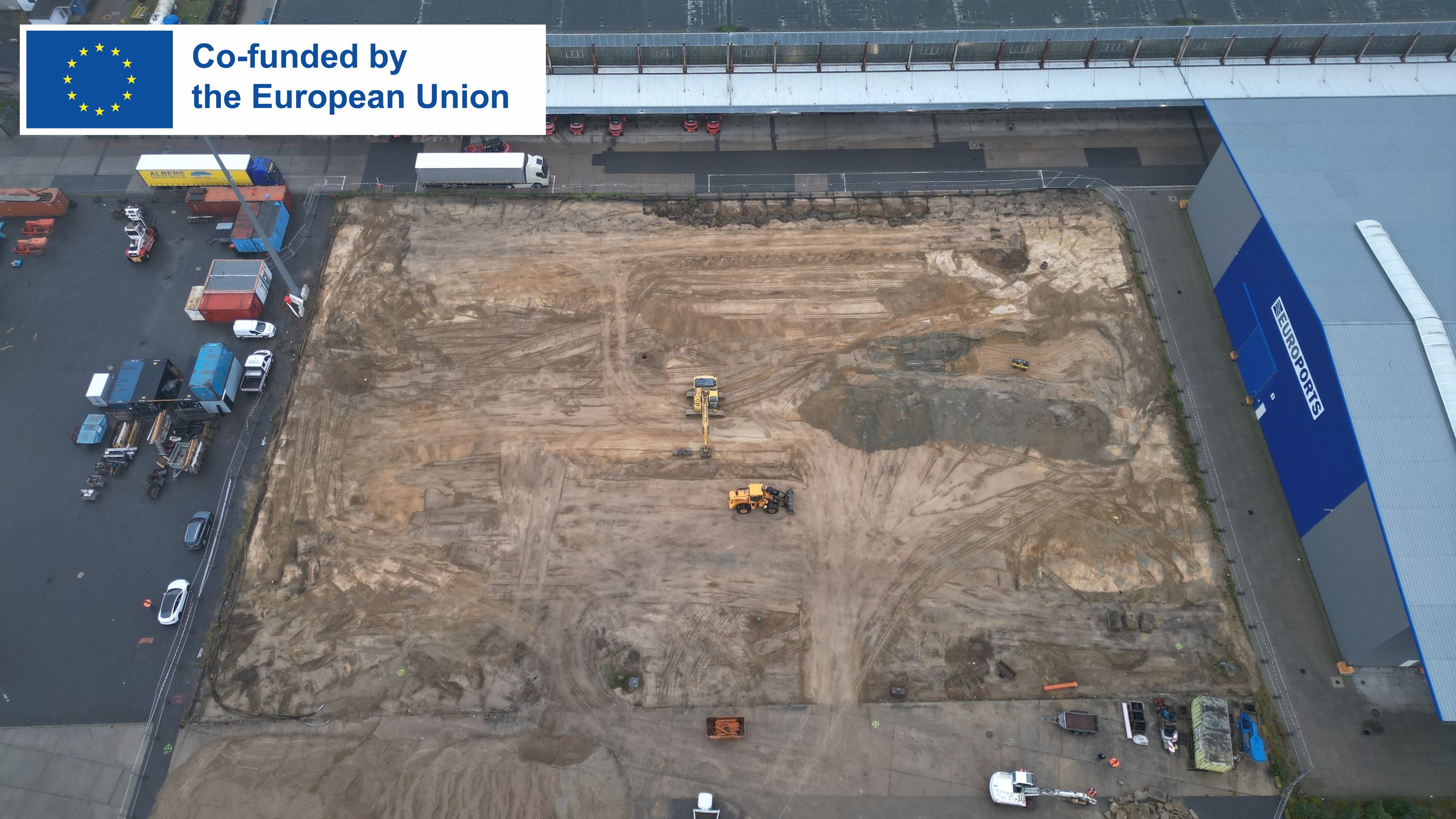 Erweiterung der Aufstellflächen für Trailer im RoRo-Terminal 