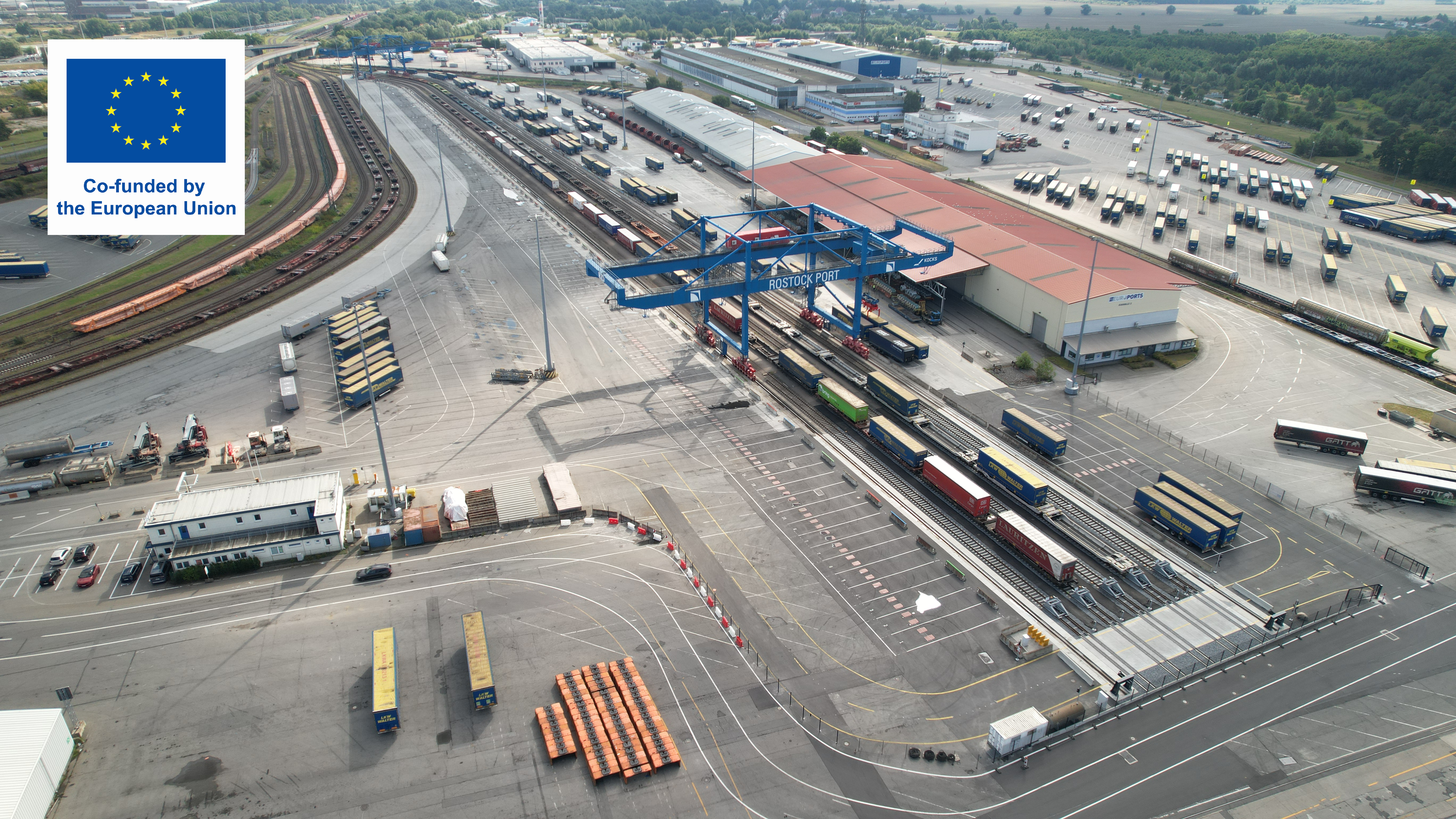 Feierliche Inbetriebnahme des ausgebauten KV-Terminals im Überseehafen
