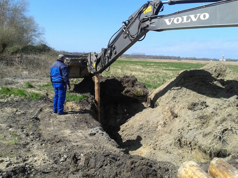 Ditch in the Diedrichshäger Moor project after completion of the compensation measure by ROSTOCK PORT.