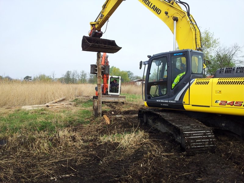 Ditch in the Diedrichshäger Moor project after completion of the compensation measure by ROSTOCK PORT.