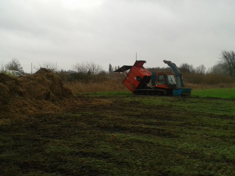 Mowing equipment in the Diedrichshäger Moor project after completion of the compensation measure by ROSTOCK PORT.