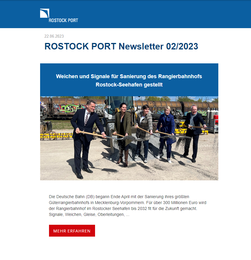 Deckblatt für den Newsletter