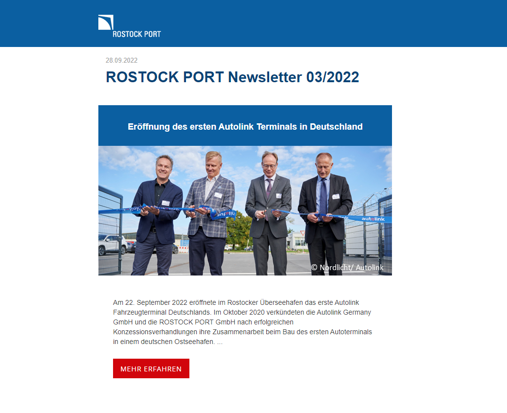 Deckblatt für den Newsletter