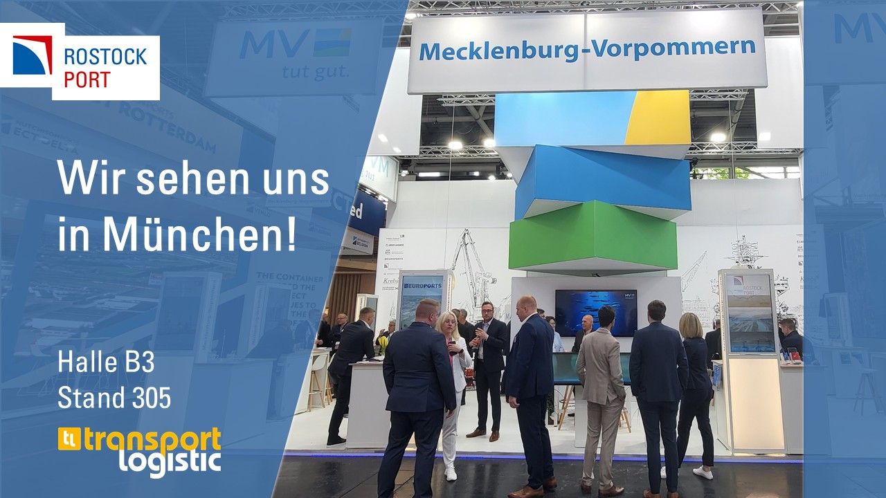 Port of Rostock promotes itself at the "transport logistic 2025" trade fair in Munich