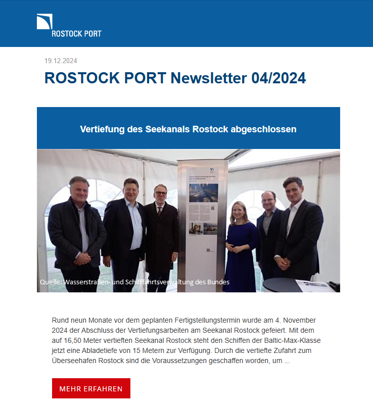 Deckblatt für den Newsletter