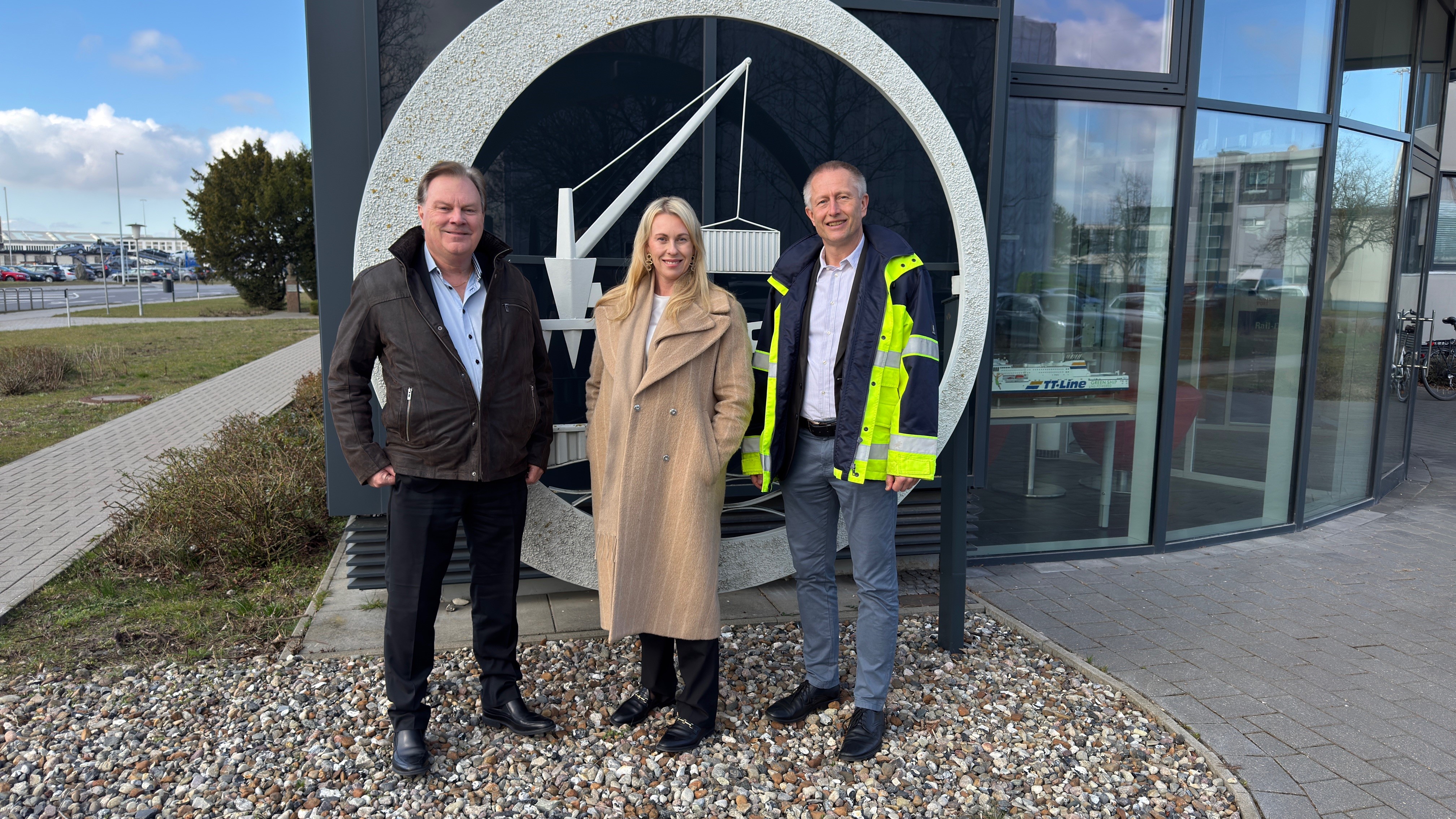 Neue CEO von Trelleborg besucht den Rostocker Hafen